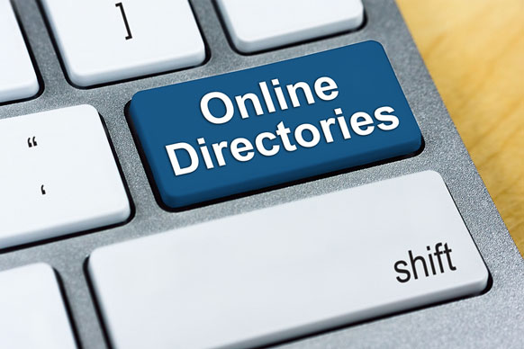 'Online Directories' keyboard key